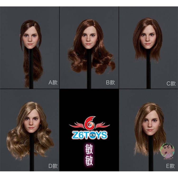 Z6TOYS ZC012 1/6 Emma Watson Hermione Head Sculpt With Movable Eye