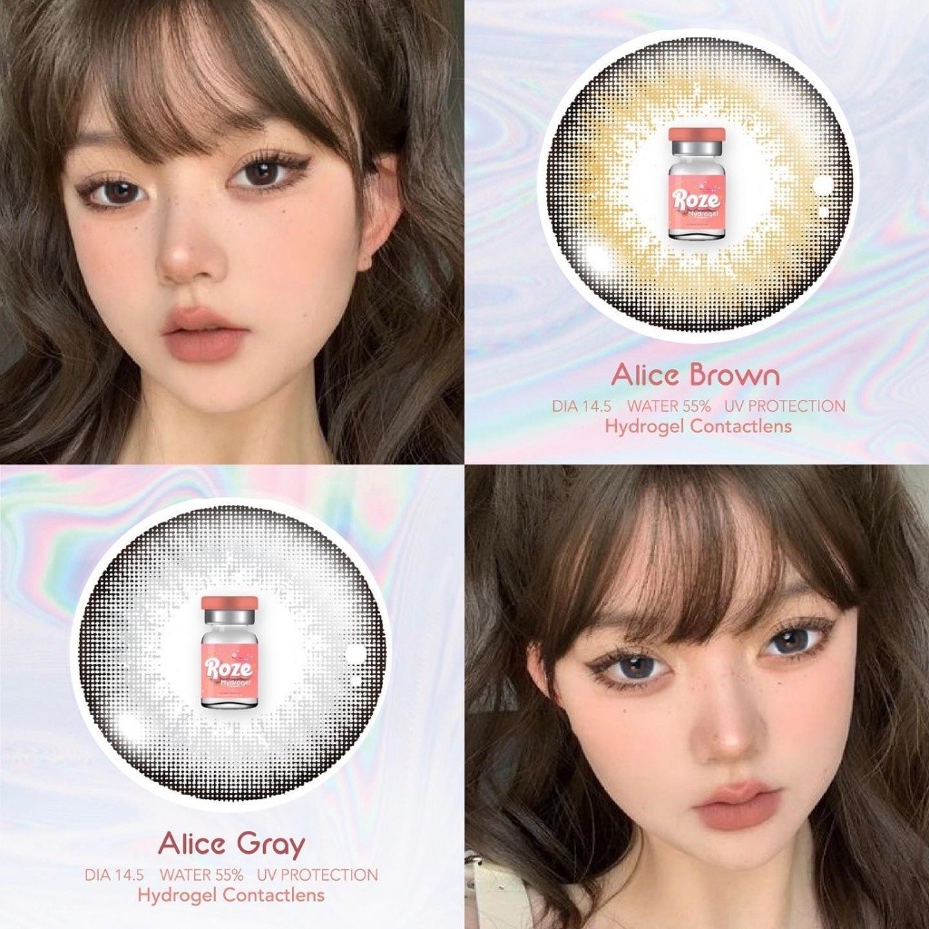 คอนแทคเลนส์ Hydrogel ขนาดกลาง รุ่น Alice (Rozelens)