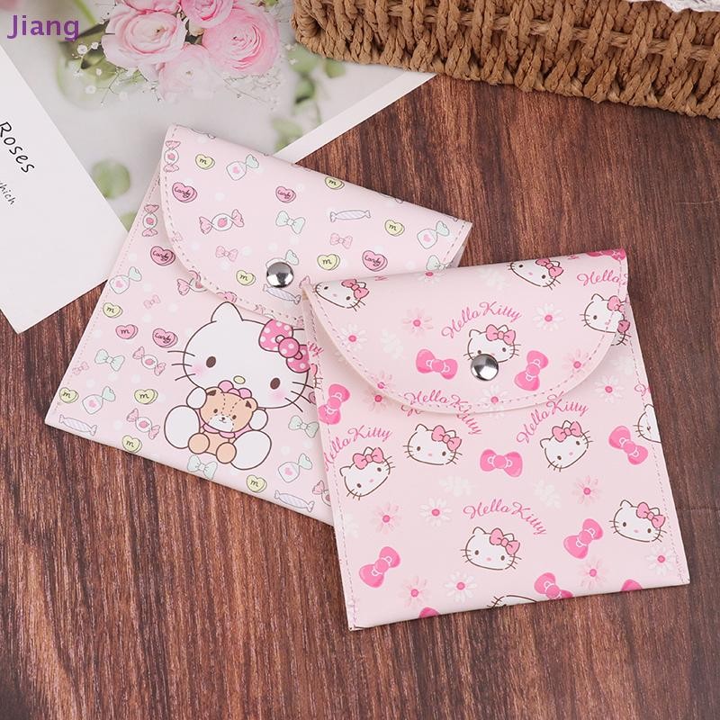 [Jiang] Sanrio Hello Kitty กระเป๋าเก็บผ้าอนามัยผู้หญิง Tampton Organiser กระเป๋าหูฟังมัลติฟังก์ชั่นกระเป๋าใส่เหรียญ TH