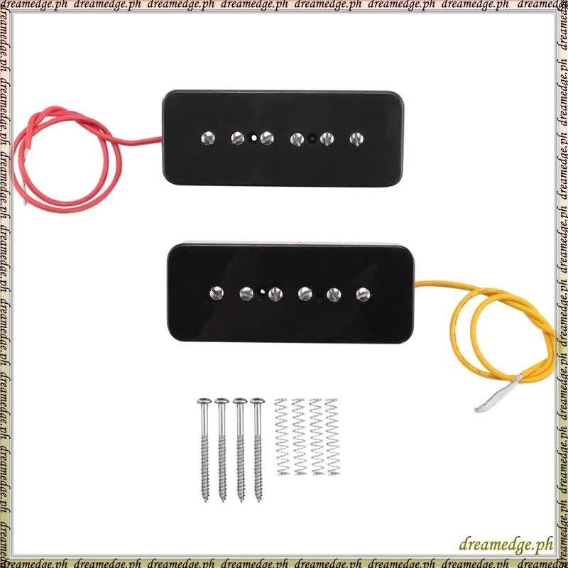 [SDKG] ชุดบาร์สบู่สะพานคอ P90 รถกระบะ Alnico 5 ปิ๊กอัพกีตาร์ไฟฟ้าคอยล์เดี่ยวชิ้นส่วนกีตาร์สีดํา