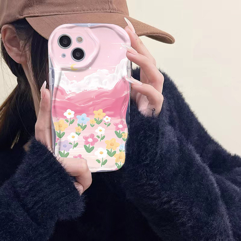 คลื่น เเคสโทรศัพท์ For Realme C11 C30 C21 C55 C25Y C12 C30S C25 C25S C35 C21Y 5 5i 7i 8i Narzo N55 50 50A 50i 30A Prime