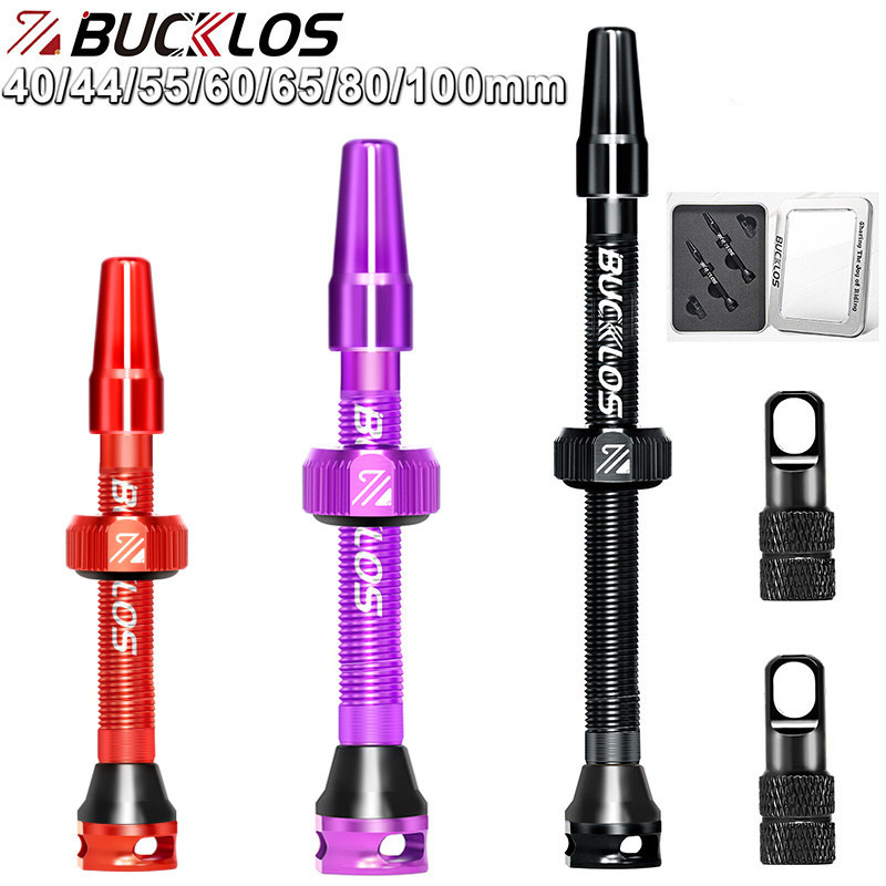 Bucklos วาล์ว Presta 40-100 มม. 2 ชิ้น สําหรับยางล้อรถจักรยาน MTB