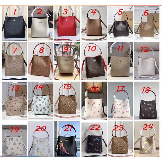 Small Town Bucket Bag 1011 C2312 C2311 C2811 C3238 C3411 C2310 ผู้หญิง ขนาดเล็ก กระเป๋าสะพายข้าง Coa