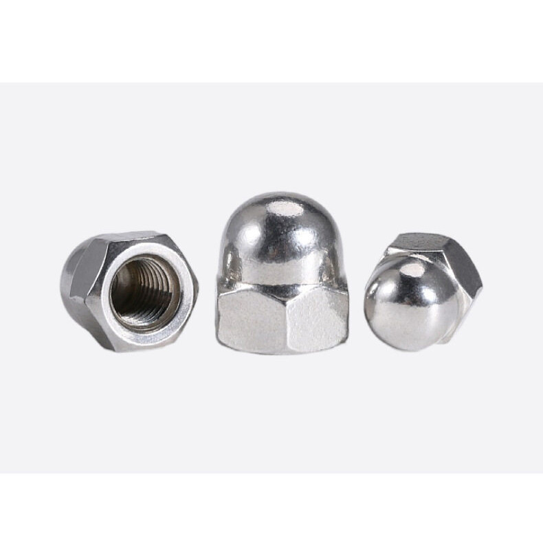 น็อต น็อตตัวเมีย หัวน็อต M3-M12 หัวหมวก สแตนเลส304 เกลียวมิล ตัวเมีย Hexagon Domed Cap Nut SUS304