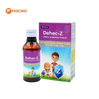 Dehec-Z Zinc Syrup ดีเฮค-แซด ซิงก์ ไซรัป ซิงค์น้ำสำหรับเด็ก ภูมิคุ้มกัน ความอยากอาหาร 60 มล.