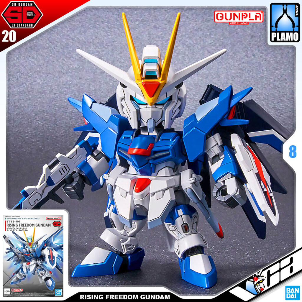 VCA BANDAI GUNPLA SD EX-STANDARD SDEX RISING FREEDOM GUNDAM ประกอบ หุ่นยนต์ โมเดล กันดั้ม กันพลา ของเล่น