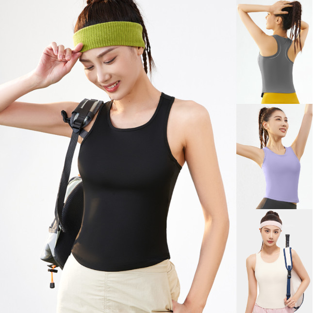ArayaLady Yoga Vest เสื้อบราโยคะ เสื้อกล้ามฟิตเนส มีฟองน้ำ สปอร์ตบราแบบเสื้อกล้าม YOGA-652
