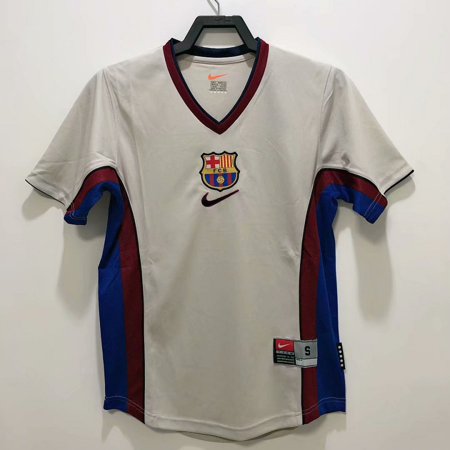 ชุดฟุตบอล Barcelona's 1998-99 สีเทา สไตล์เรโทร