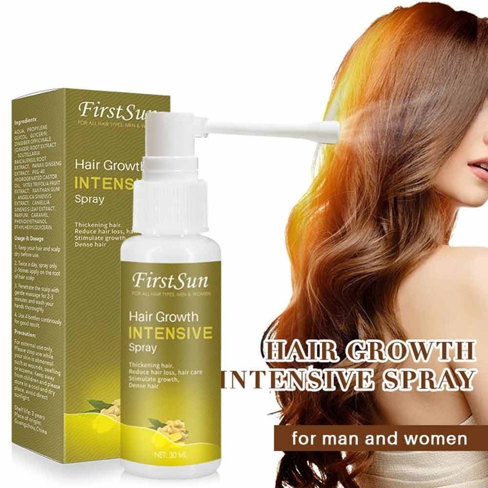 Hair Growth Dense Regrowth Ginger Serum Oil Anti-Loss Treatment Spray 30ML