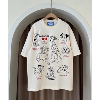 [งานเกรดพรีเมียม งานเกรด A] （จัดส่งตลอด 24 ชั่วโมง）OOOK 🐶 เสื้อยืดสกรีนน้องหมา Dalmatian💖