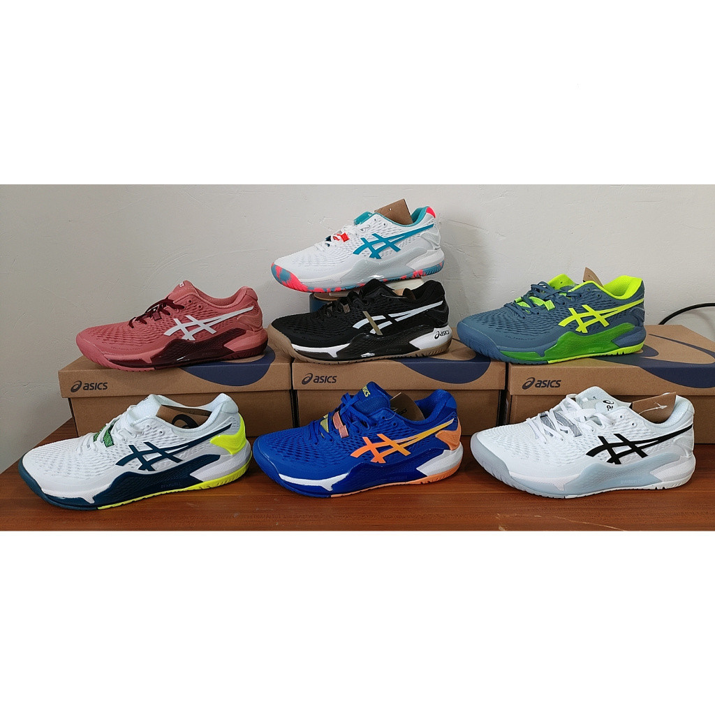 Lm2 Asics gel-resolution 9 Zhang Shuai Memphis R9 รองเท้าเทนนิส ระบายอากาศ สีขาว ดํา สําหรับผู้ชาย ผู้หญิง EUR39-46