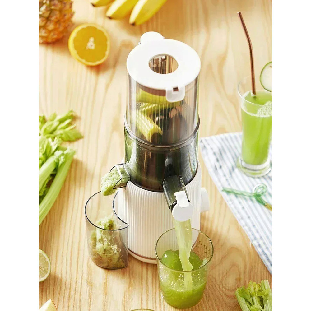 # @ Household original juicer large diameter slow juicer fruit vegetable screw cold press suction automatic Squeez