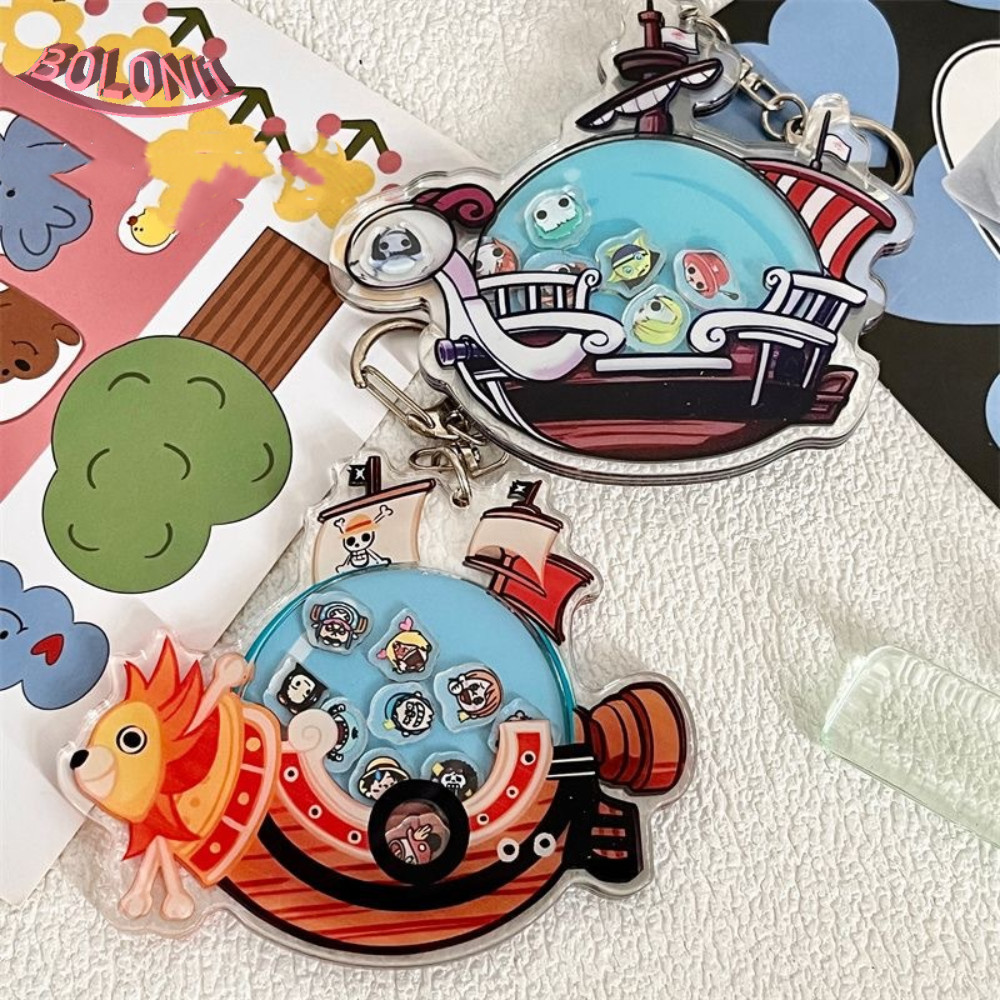 พวงกุญแจอะคริลิค จี้การ์ตูนอนิเมะ One Piece น่ารัก แบบสร้างสรรค์ สําหรับห้อยกระเป๋าเป้สะพายหลัง