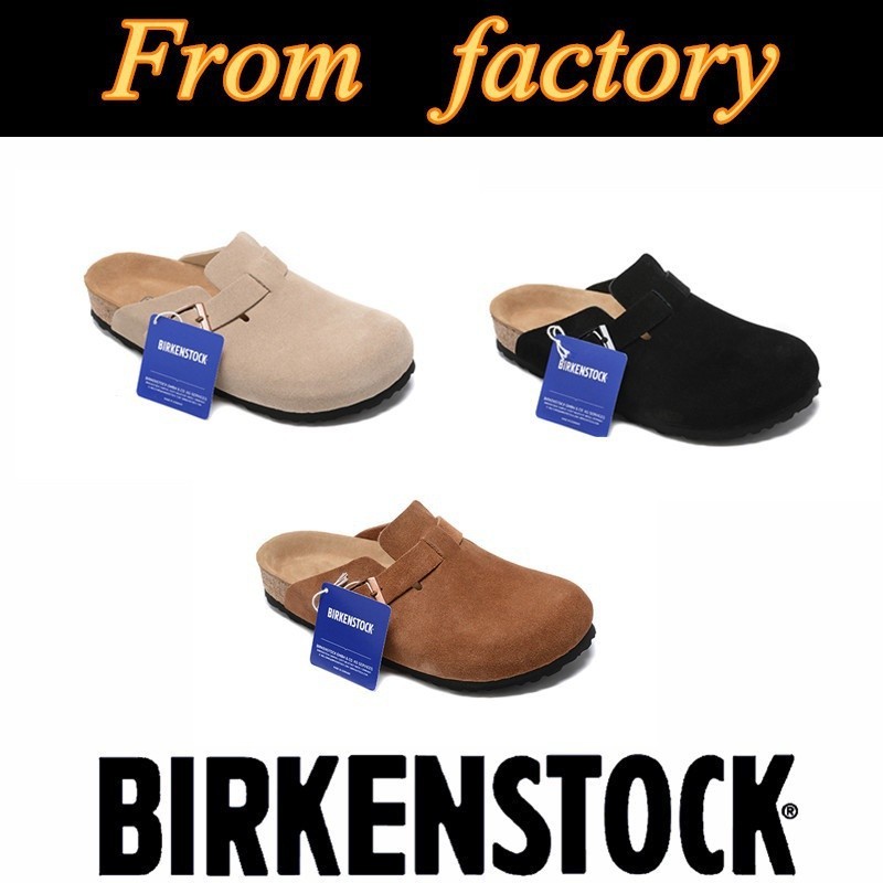 ใหม่ Birkenstock Boston รองเท้าแตะแฟชั่น พื้นนิ่ม 20239999999999999999999999999999999999999999999999999999999999999999