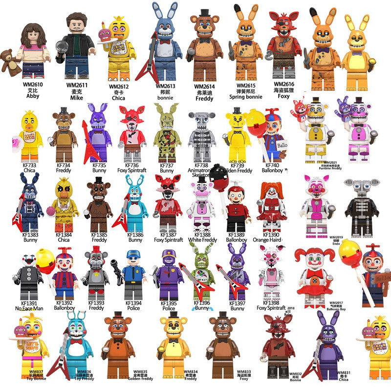 ฟิกเกอร์ Five Nights At Freddy's Building Blocks Abby ขนาดเล็ก ของเล่นสําหรับเด็ก