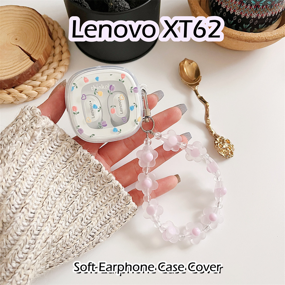 【Trend Front】เคสหูฟัง ซิลิโคนนิ่ม ลายการ์ตูนสุนัขหูใหญ่น่ารัก DIY สําหรับ Lenovo XT62