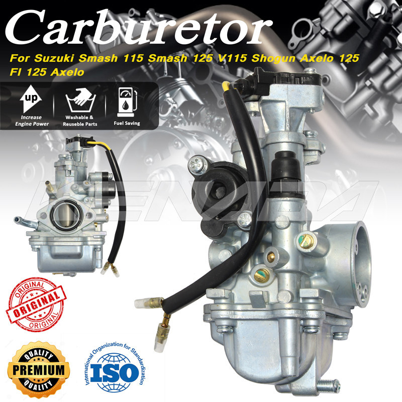 ชุดคาร์บูเรเตอร์ CARBURETOR ASSY  Shogun 125 คาร์บูเรเตอร์ สําหรับรถจักรยานยนต์ SMASH 115 FL125