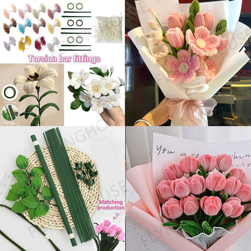 ช่อดอกไม้วันแม่ ลวดกำมะหยี Diy ลวดดอกไม้ ก้านลวดสำเร็จ ก้้านลวดทำดอกไม้ประดิษฐ์ FLORAL WIRE ก้านลวด ลวดประดิษฐ์ มี 50 ขนาด Diy ของขวัญวันแม่