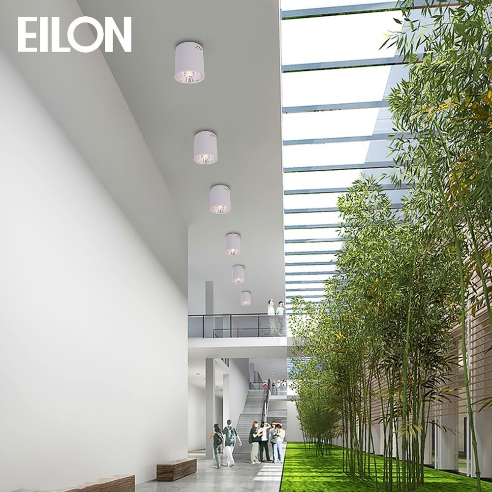 LOCAL789 EILON โคมดาวน์ไลท์แบบทาวเวอร์หน้ากลม 4นิ้ว E27 รุ่น TD-01 สีขาว (โคมเปล่า) ร้านอยู่ในไทย