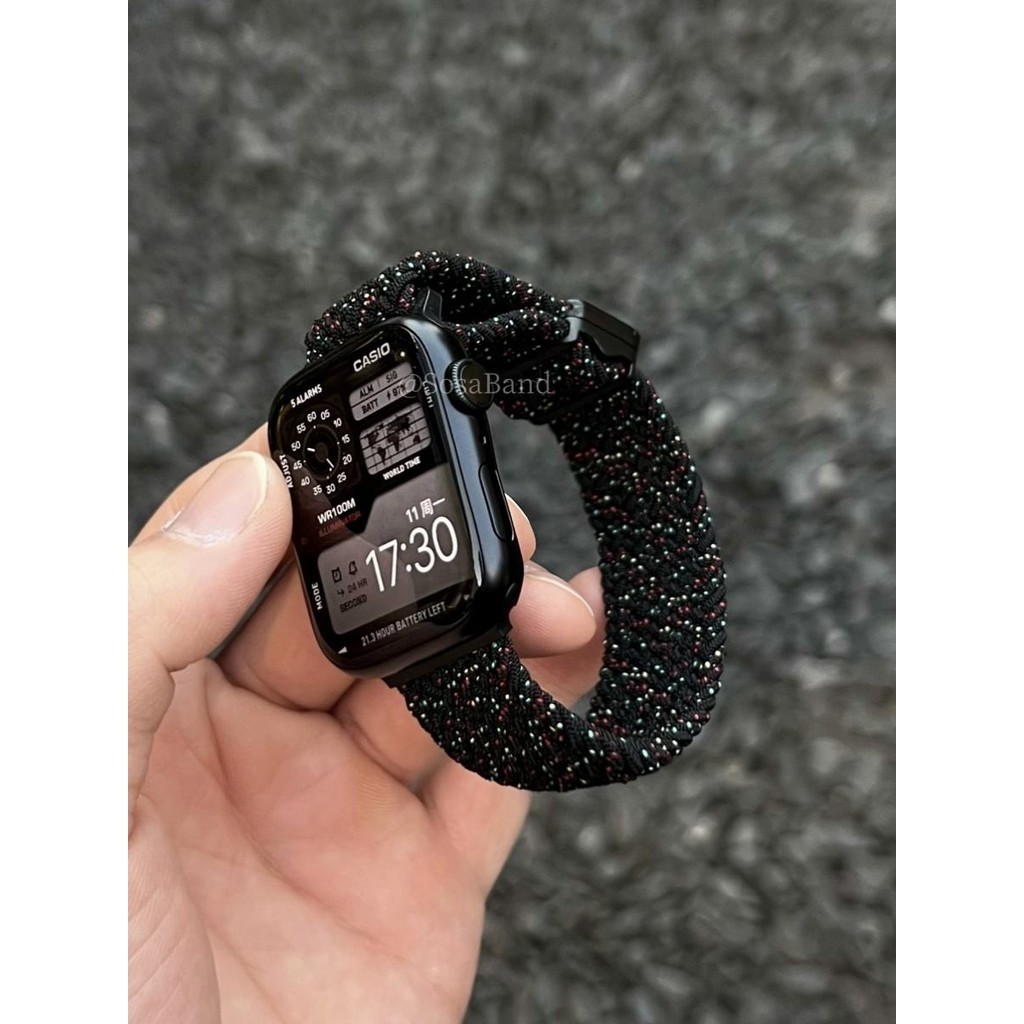สายนาฬิกาข้อมือไนล่อนถัก แม่เหล็ก สําหรับ Apple Watch 456iwatch 789