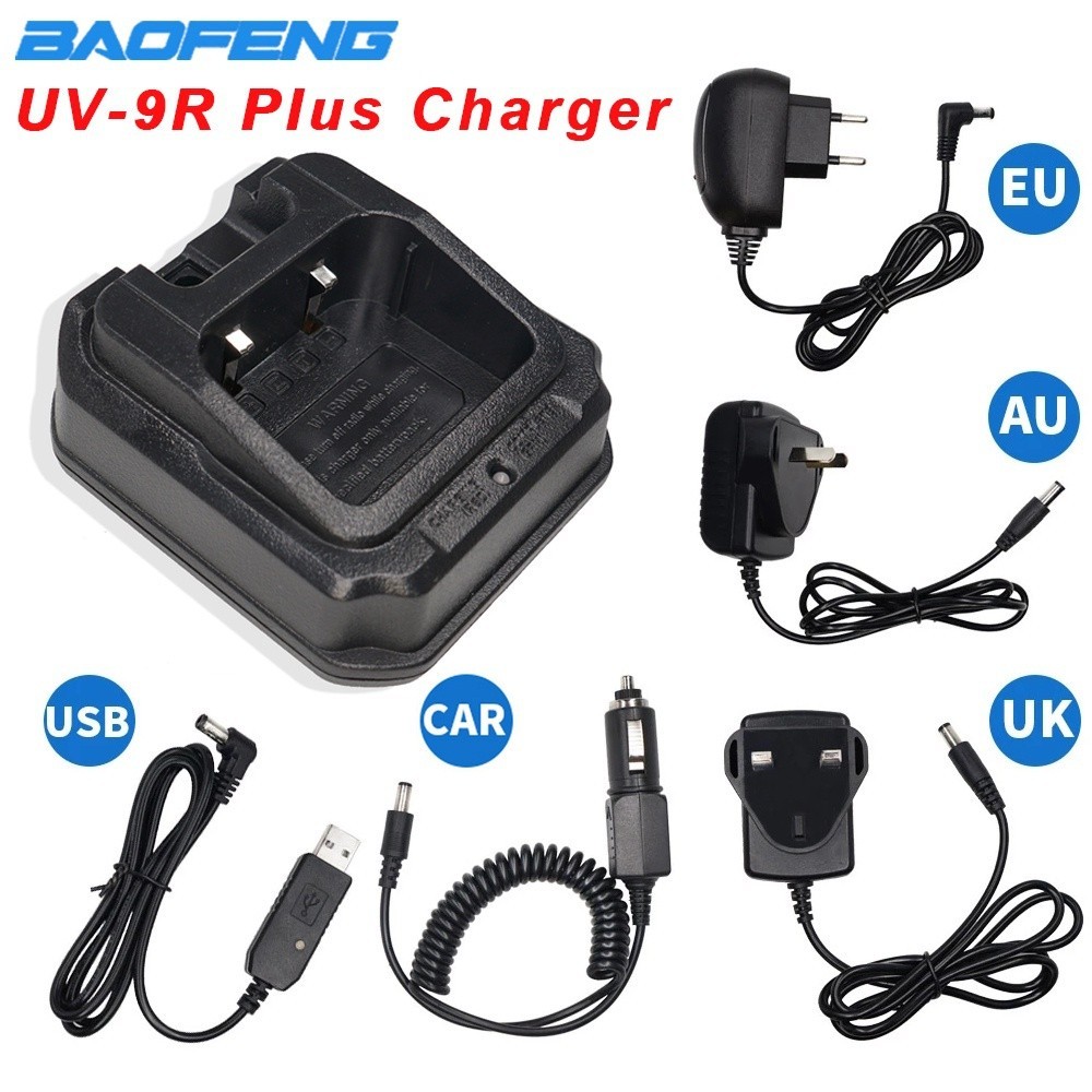 Meto แท้ Baofeng uv-9r plus EU US UK AU USB ที่ชาร์จแบตเตอรี่รถยนต์ สําหรับ Baofeng uv 9r plus UV9R Wal