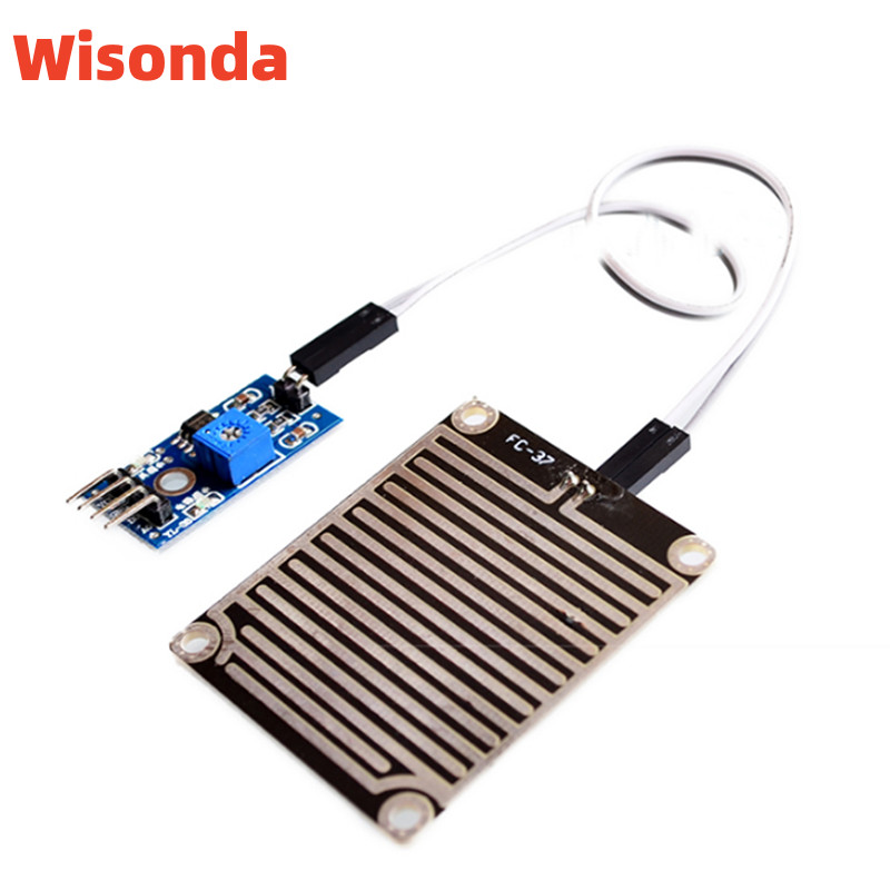 โมดูลเซนเซอร์ตรวจจับสภาพอากาศ ความชื้น ฝน หิมะ ฝนตก สําหรับ Arduino