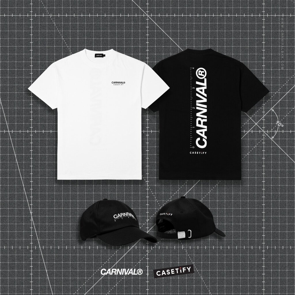 เสื้อยืด หมวก CARNIVAL® x CASETiFY “The Perfect Vision” S-5XL