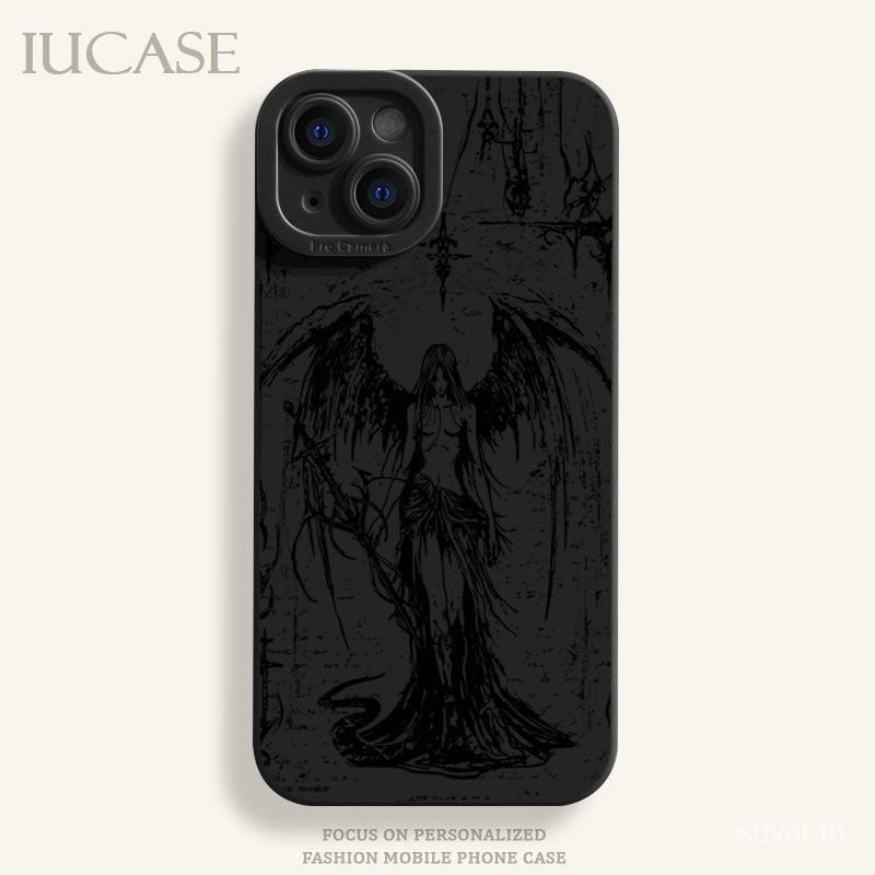 Lffj เคสโทรศัพท์มือถือ กันกระแทก ลายรูปปั้นนางฟ้า สไตล์ยุโรป อเมริกัน สําหรับ iPhone 7 8plus 15 14 13 12 11 promax xr xs xsmax 11 12 13 14 15 pro