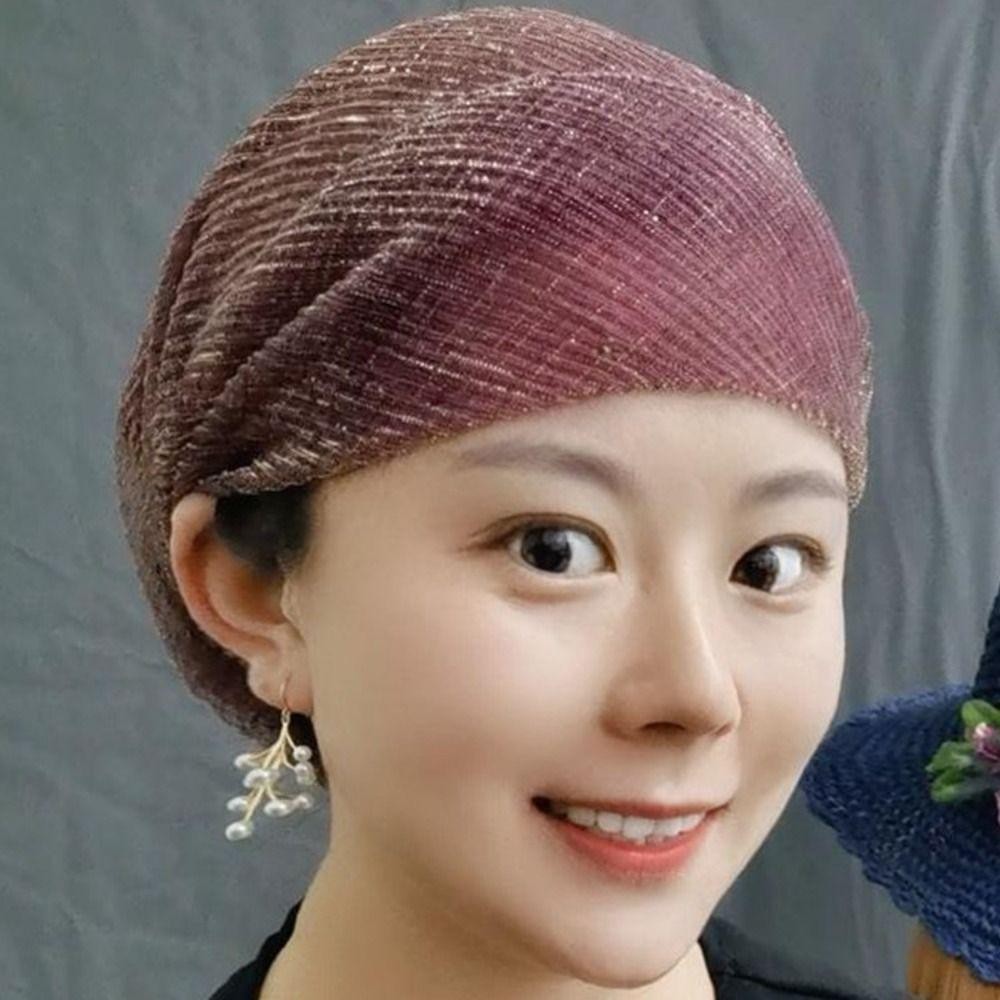 Lidyedat165 Turban หมวก, Breathable Elegant Headscarf, แฟชั่นลูกไม้ฤดูร้อนมุสลิม Head Wraps ผู้หญิง - รูปที่ 3