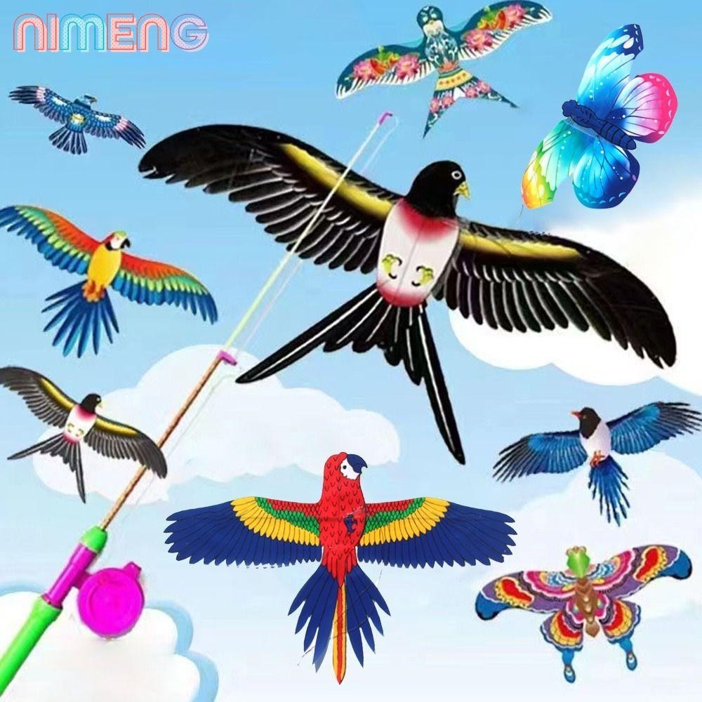 Nimeng ว่าวนกอินทรีย์ พลาสติก DIY ของเล่น สวน กลางแจ้ง กีฬา ของขวัญเด็ก ว่าวนกบิน