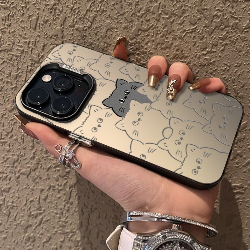 สีดํา/เงินเคสโทรศัพท์กันกระแทกสีสําหรับ ไอโฟน 15/16โปรแม็กซ์ 14 / 13 / 12 x XS สูงสุด รวมทุกอย่างเคสโทรศัพท์กันหล่น