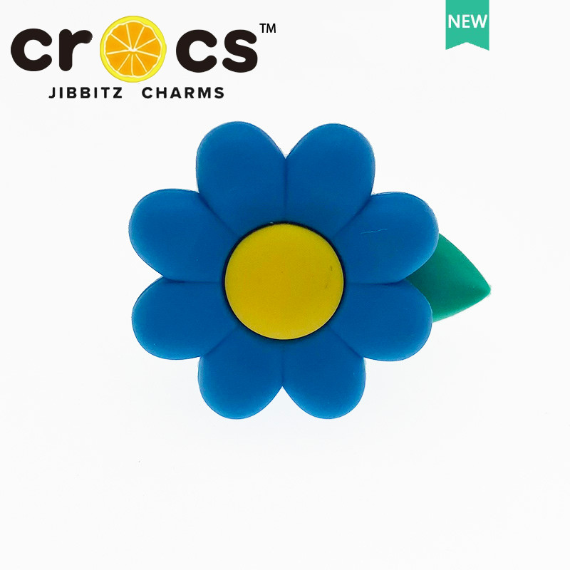 JIBBITZ cross charms ตัวติดรองเท้า ดอกทานตะวัน3Dสีสด ตัวติดรองเท้า cross