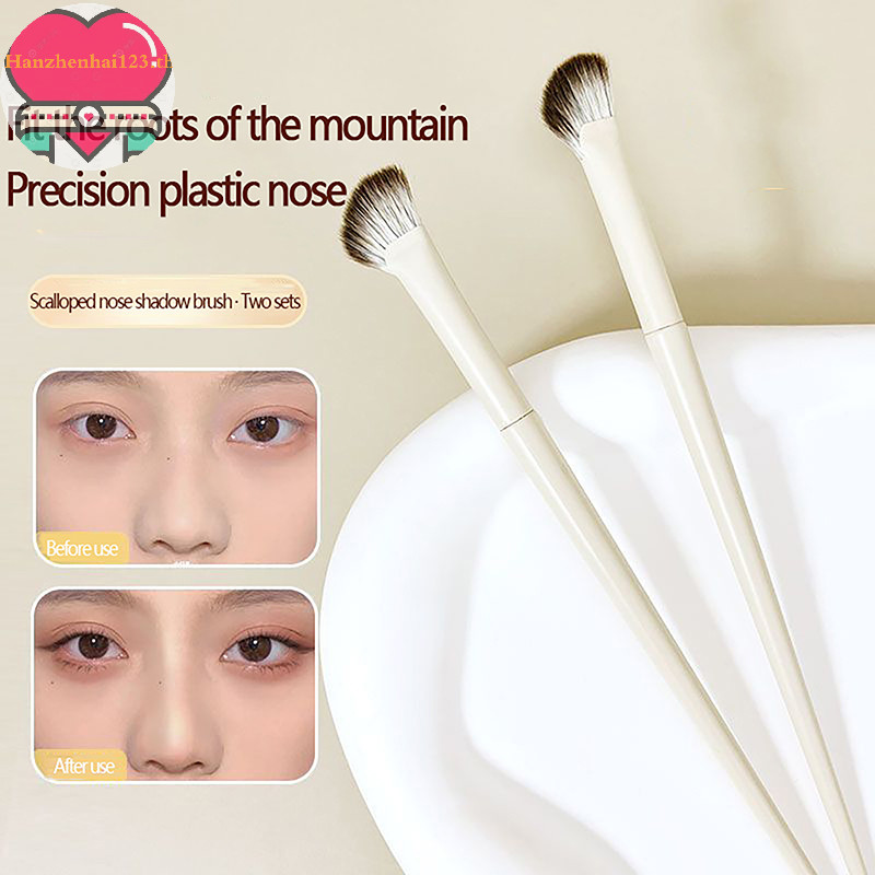 Hanhai แปรงแต่งหน้า ทรงพัด 1 ชิ้น สําหรับแต่งอายแชโดว์ ปัดแก้ม คอนทัวร์ จมูก ผู้หญิง TH