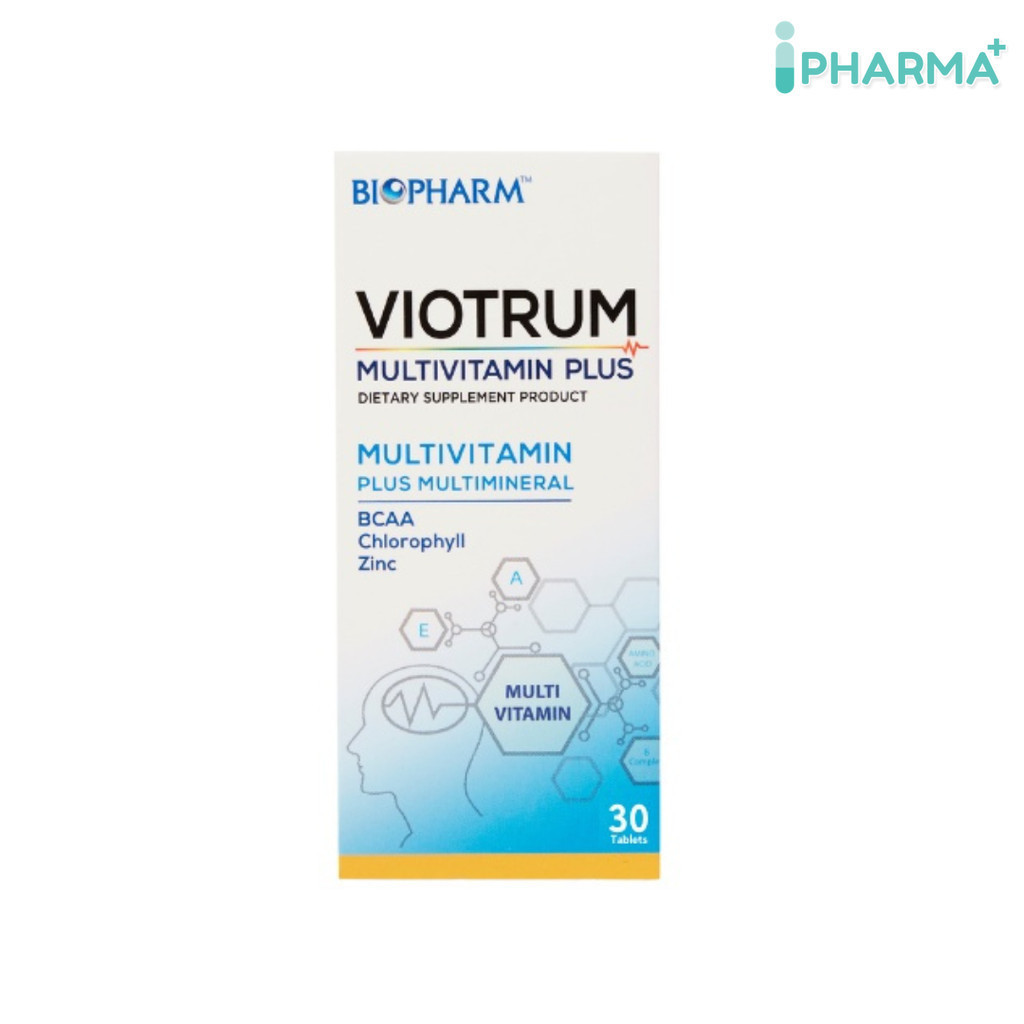 BIOPHARM Viotrum Multivitamin Plus ไวโอทรัม มัลติวิตามิน พลัส ขนาด 30 เม็ด [IP]