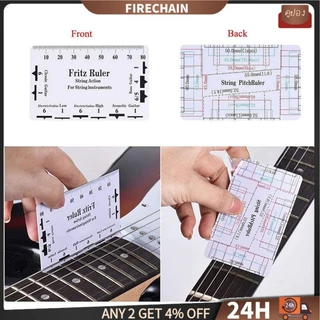 firechain กีตาร์ไฟฟ้าคอไม้บรรทัดพร้อม String Action ไม้บรรทัด Gauge ชุด Luthiers เครื่องมือกีตาร์วัดอุปกรณ์เสริม