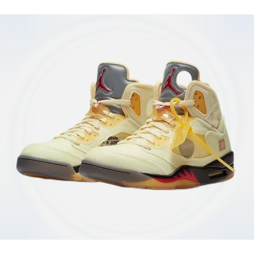 รองเท้ากีฬา Jordan 5 SP x Off-White Mid Sail - DH8565-100