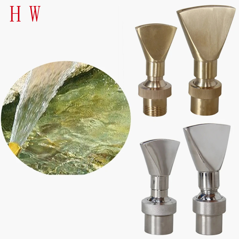 1/2" 3/4" 1" 1.5" 2" เป็ดหางน้ําพุหัวฉีดทองเหลืองหัวน้ําพุสแตนเลส%
