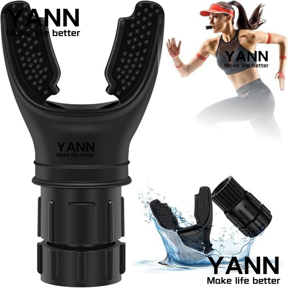 Yann1 อุปกรณ์ฝึกหายใจปอด, เทรนเนอร์กล้ามเนื้อช่วยหายใจแบบปรับได้ซิลิโคน, เครื่องขยายออกกําลังกาย BreatLung น้ําหนักเบา