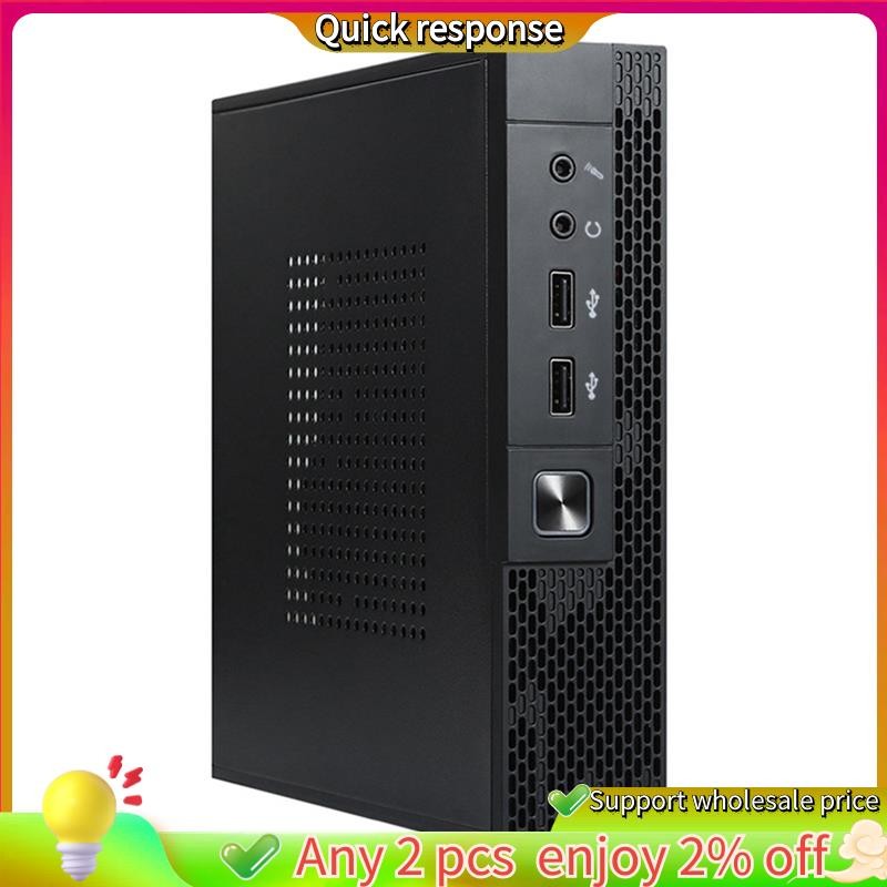 ในสต็อก-itx เคสคอมพิวเตอร์ TX02 Mini Desktop Case ควบคุมอุตสาหกรรม HTPC Case