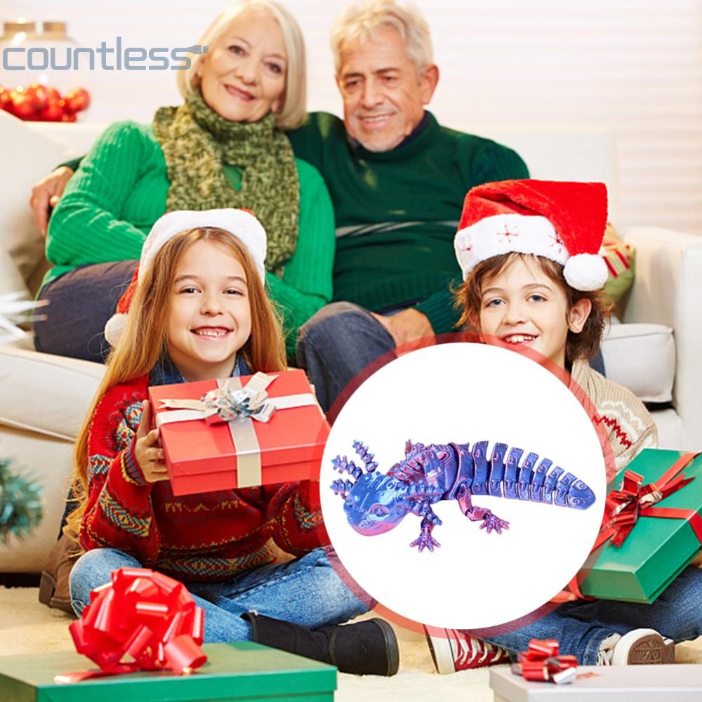 Au Articulated Mechanical Axolotl Figurine Executive Desk Toy Articulated Axolot [countless.th]