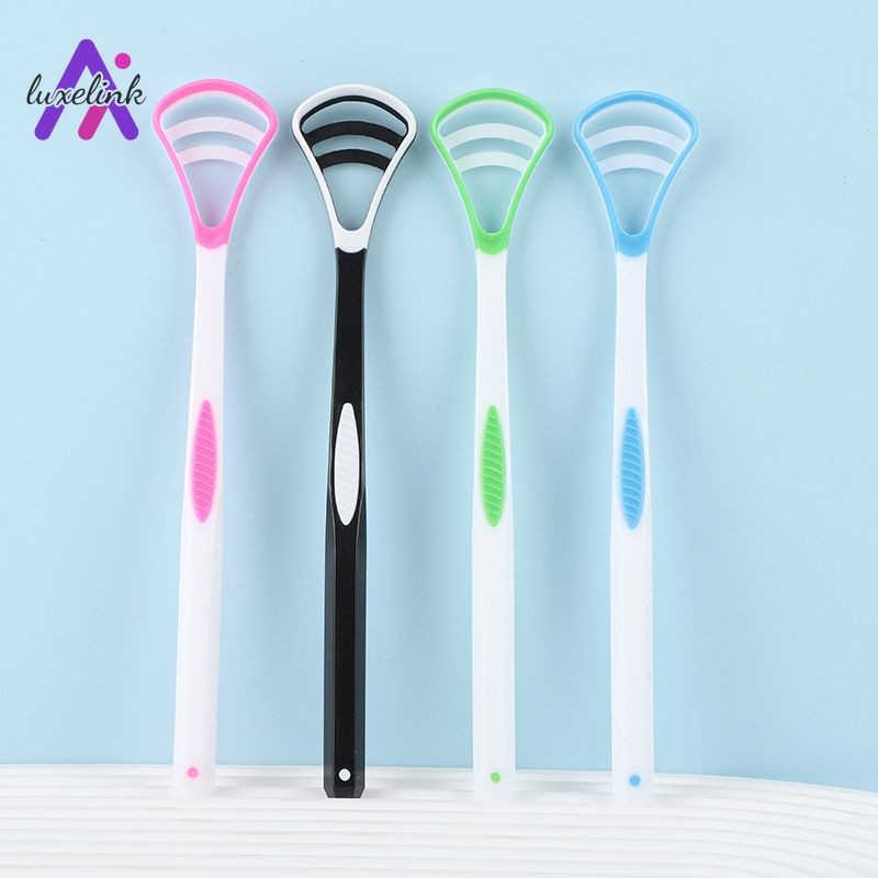 luxelinkRemoving Bad Breath Tongue Scraper Oral Care Tongue Scraper น้ํายาทําความสะอาดลิ้น