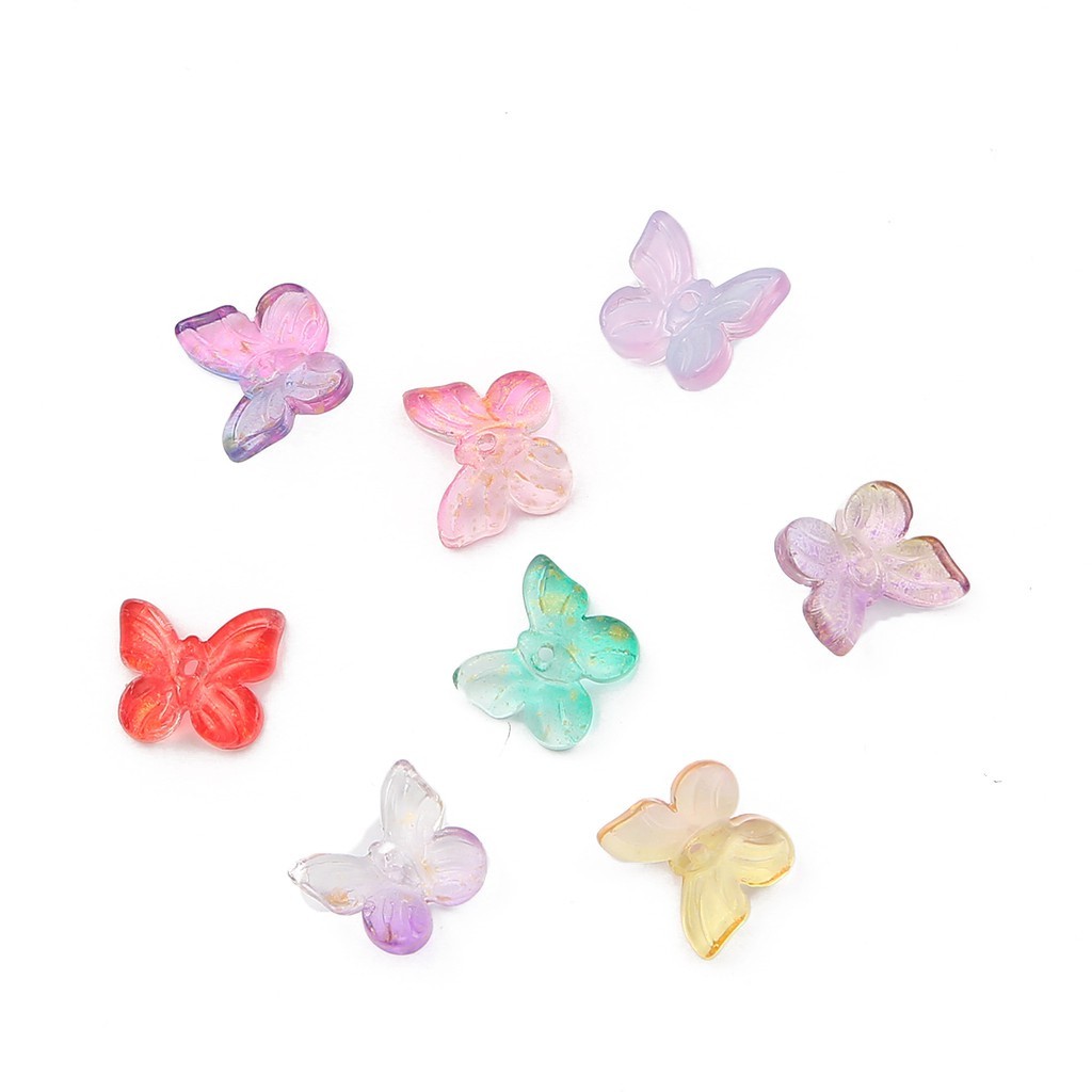 10 ชิ้น/ล็อตสี Lampwork ลูกปัดผีเสื้อรูปร่างลูกปัดแก้วสําหรับต่างหูเครื่องประดับทําทําด้วยมือ DIY สไตล์โบราณอุปกรณ์เสริม ราคา ถูกที่สุด ดีลบีเคเค แกลเลอรีภาพที่ 6