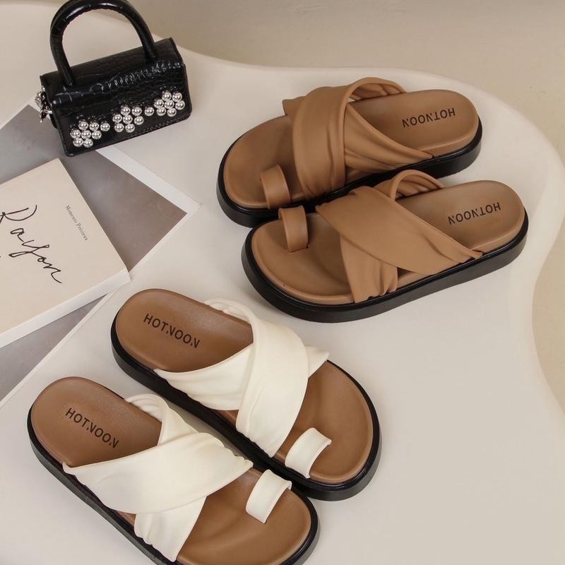 รองเท้าแตะยางพาราแบบสวม X110 สีน้ำตาล ขนาด 37-40 X110