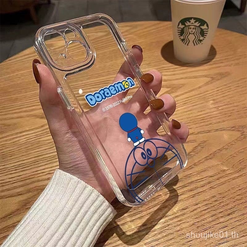 เคสโทรศัพท์มือถือนิ่ม ลายการ์ตูนโดราเอมอนอวกาศ สําหรับ Apple Iphone 15 14 12 1311 12 11promax xsmax xs xr I1I5