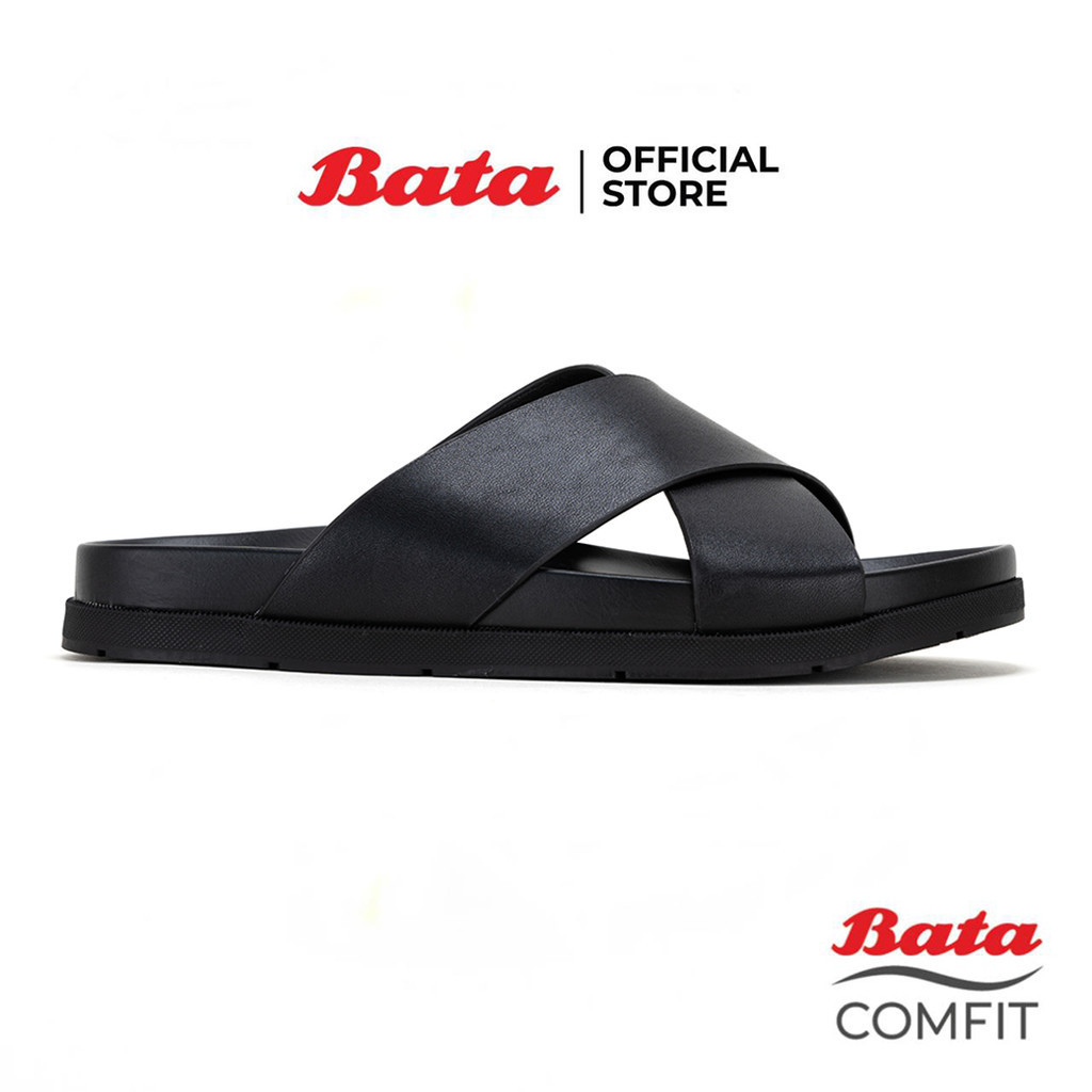 Bata شبشب رجالي صحي Naturfit ‏Independence — أسود — صورة 2