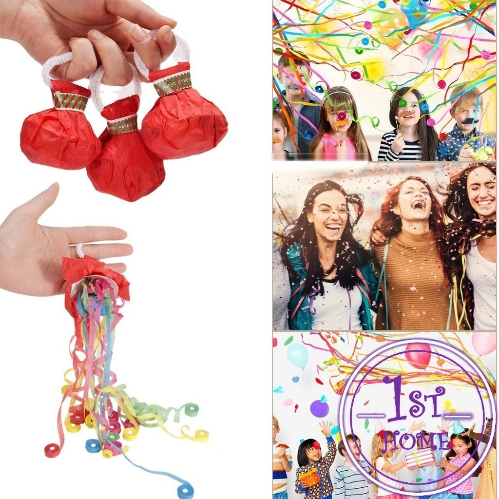 พลุกระดาษ แบบโยน ริบบิ้นกระดาษ ฉลองปาตี้ เทศกาล Hand Throw Streamers