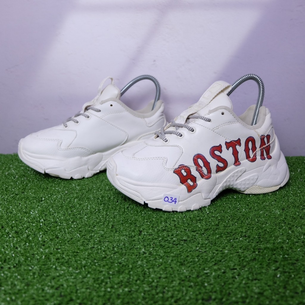 MLB LOS BOSTON RED SOX รองเท้าผ้าใบเกาหลีผู้หญิง สบาย ๆ