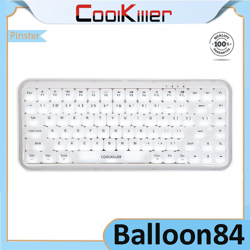 มีสินค้าในสต๊อกCoolkiller Balloon84 Low Switch Mechanical Keyboard Bluetooth Wireless