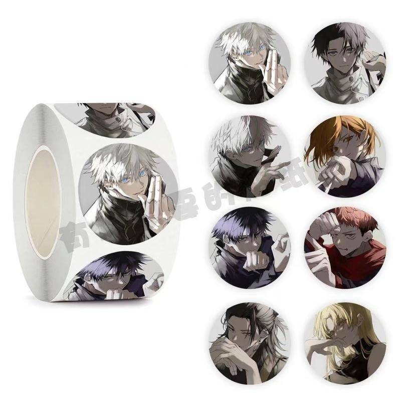 สติกเกอร์ ลายการ์ตูนอนิเมะ Jujutsu Kaisen Gojou Satoru Itadori Yuuji Fushiguro Megumi Ryoumen Sukuna Getou Suguru น่ารัก สําหรับตกแต่ง 500 ชิ้น ต่อชุด