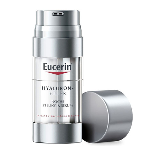 Eucerin Hyaluron-Filler Peeling & Serum Night 30ml AHA เข้มข้น ลดริ้วรอยลึก